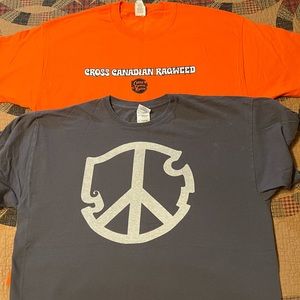 Men’s T-shirts. Size extra large. Cross Canadian Ragweed concert T-shirts.